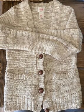 Girls V-neck Cardigan Buttom up Sweater